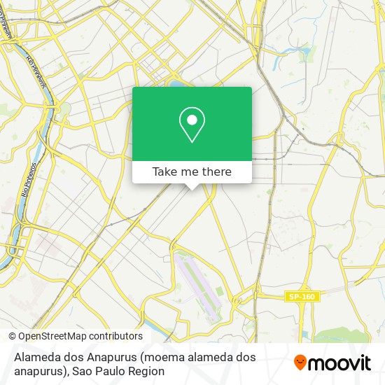 Alameda dos Anapurus (moema alameda dos anapurus) map