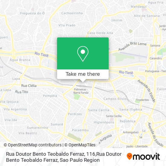 Rua Doutor Bento Teobaldo Ferraz, 116,Rua Doutor Bento Teobaldo Ferraz map