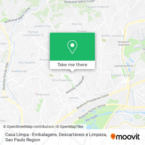 Casa Limpa - Embalagens, Descartáveis e Limpeza map