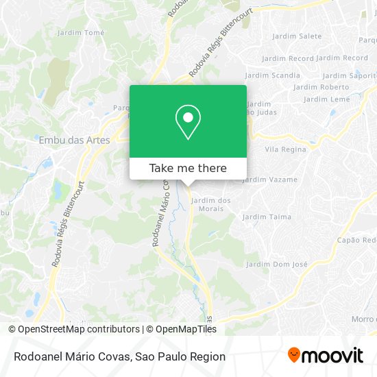 Rodoanel Mário Covas map