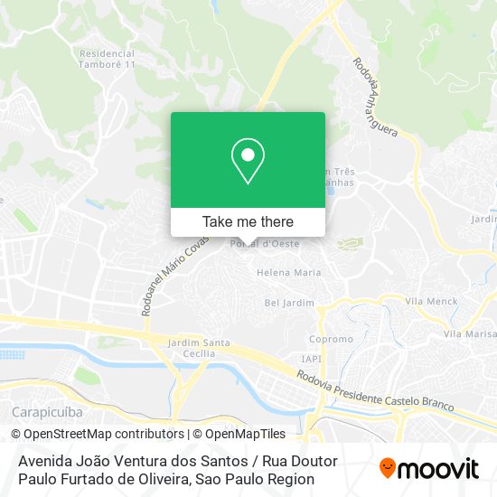 Avenida João Ventura dos Santos / Rua Doutor Paulo Furtado de Oliveira map