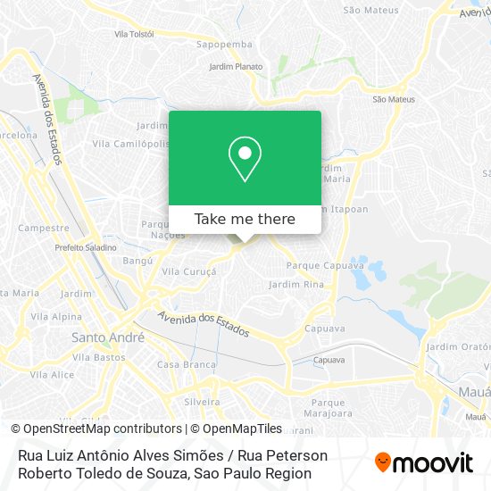 Rua Luiz Antônio Alves Simões / Rua Peterson Roberto Toledo de Souza map