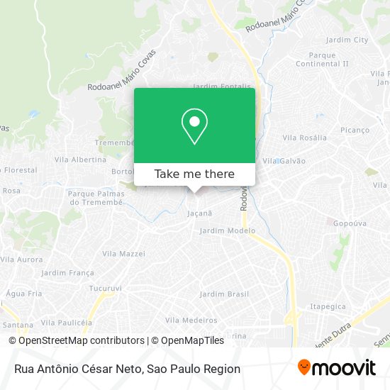 Rua Antônio César Neto map