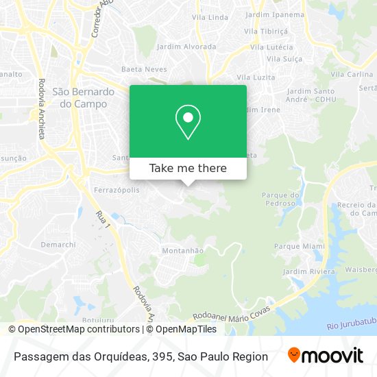 Passagem das Orquídeas, 395 map