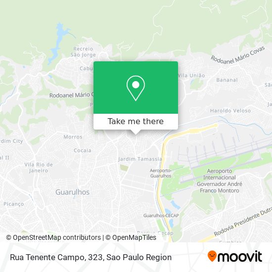 Rua Tenente Campo, 323 map