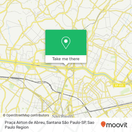 Mapa Praça Aírton de Abreu, Santana São Paulo-SP