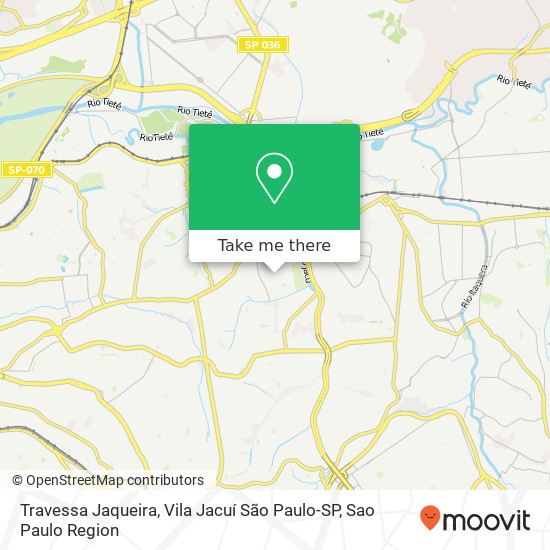 Travessa Jaqueira, Vila Jacuí São Paulo-SP map