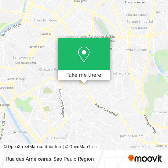 Mapa Rua das Ameixeiras