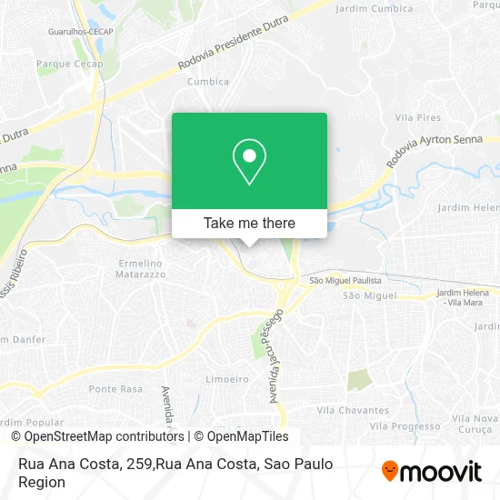 Rua Ana Costa, 259,Rua Ana Costa map