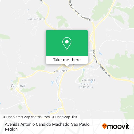 Avenida Antônio Cândido Machado map
