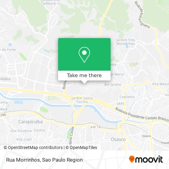 Mapa Rua Morrinhos