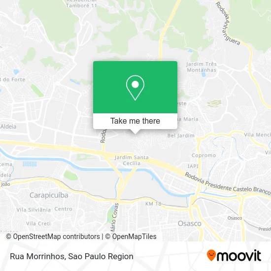 Rua Morrinhos map