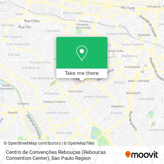 Centro de Convenções Rebouças (Reboucas Convention Center) map