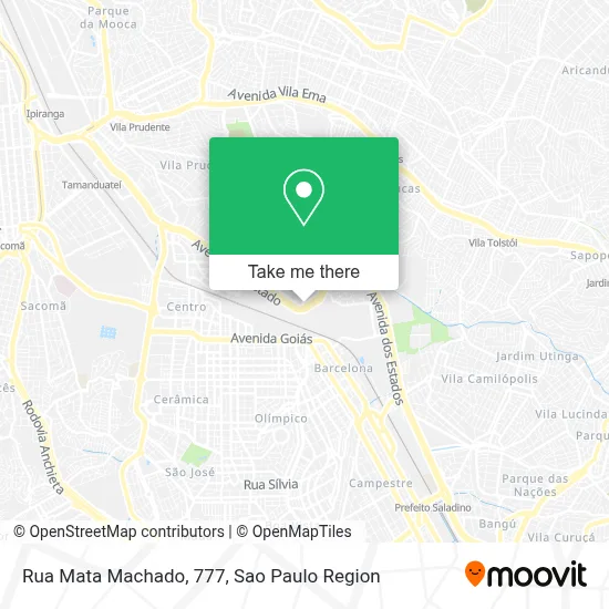 Rua Mata Machado, 777 map