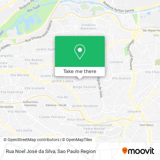 Mapa Rua Noel José da Silva