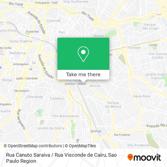 Mapa Rua Canuto Saraiva / Rua Visconde de Cairu