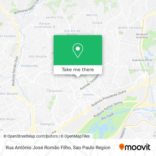 Rua Antônio José Romão Filho map