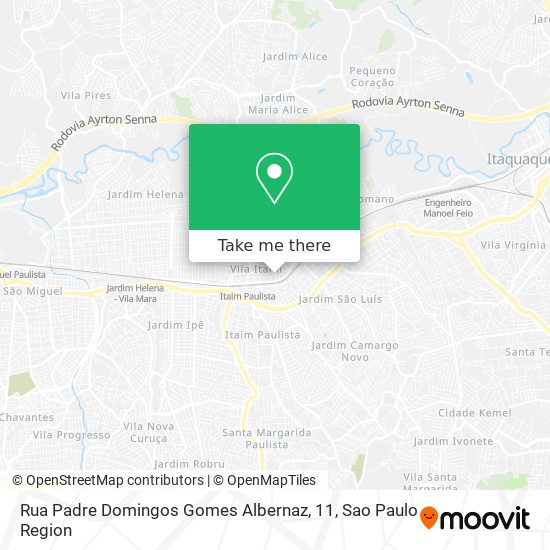 Rua Padre Domingos Gomes Albernaz, 11 map