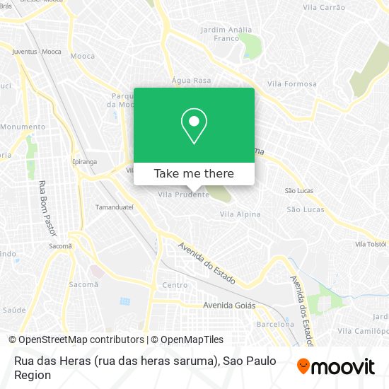 Mapa Rua das Heras (rua das heras saruma)