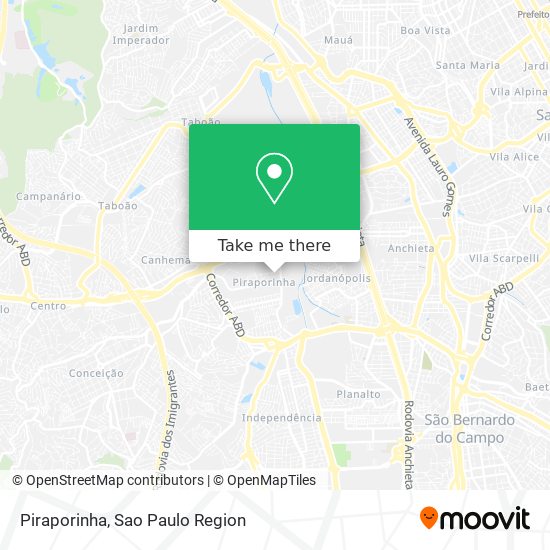 Piraporinha map