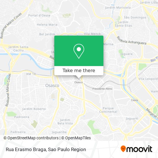 Rua Erasmo Braga map