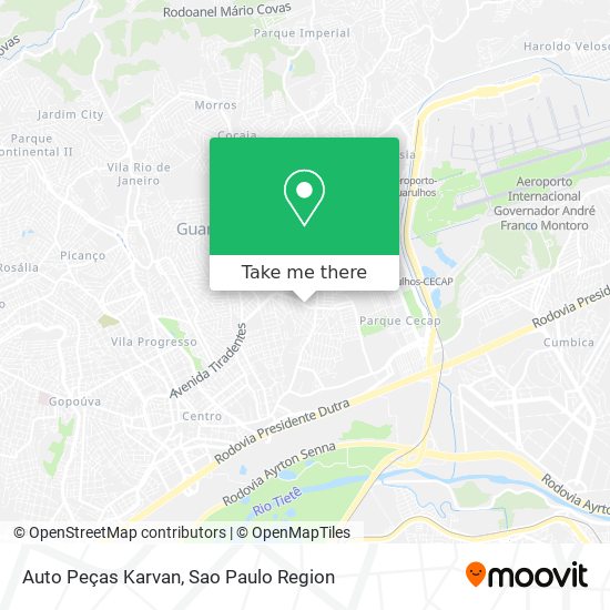 Auto Peças Karvan map