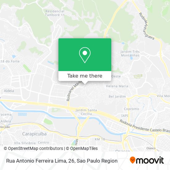 Rua Antonio Ferreira Lima, 26 map