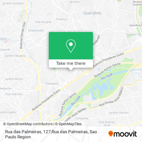 Mapa Rua das Palmeiras, 127,Rua das Palmeiras