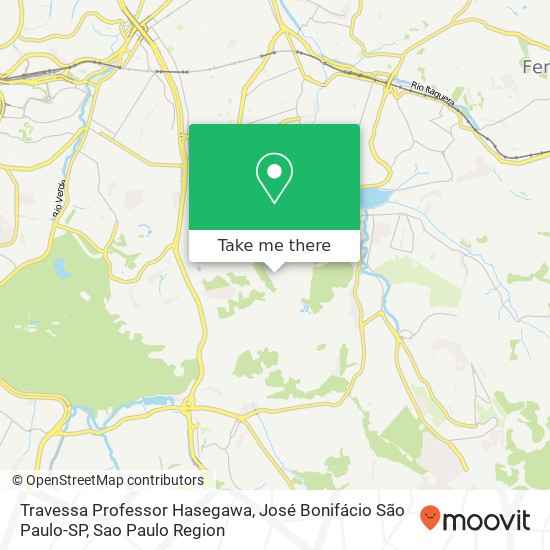 Travessa Professor Hasegawa, José Bonifácio São Paulo-SP map