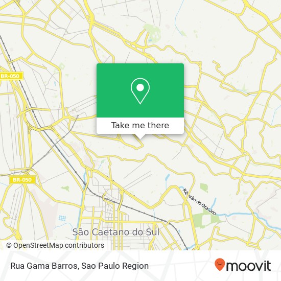 Rua Gama Barros map