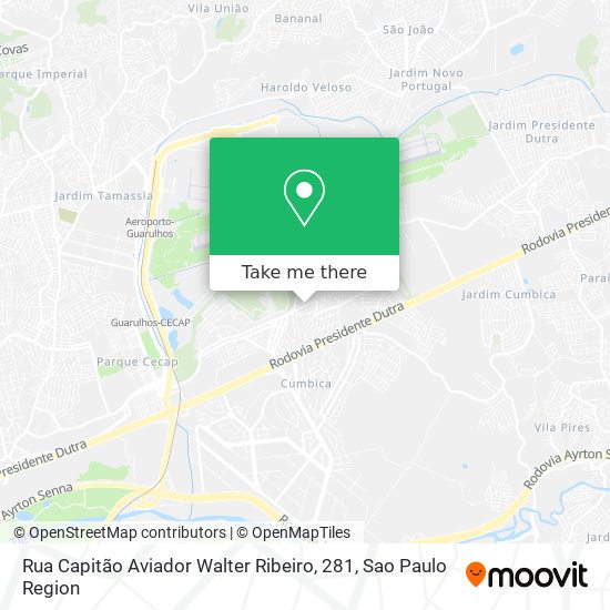 Rua Capitão Aviador Walter Ribeiro, 281 map