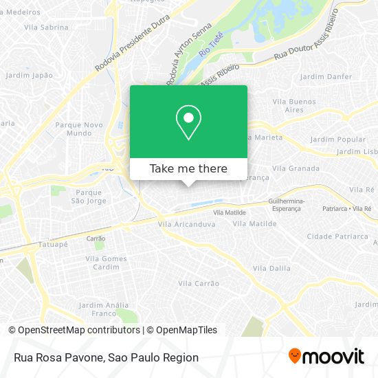 Rua Rosa Pavone map