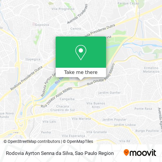 Rodovia Ayrton Senna da Silva map