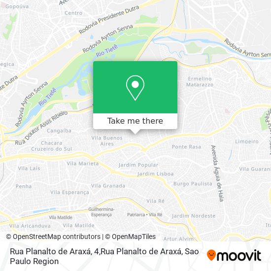 Mapa Rua Planalto de Araxá, 4,Rua Planalto de Araxá