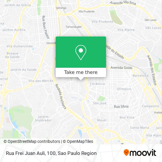 Rua Frei Juan Auli, 100 map