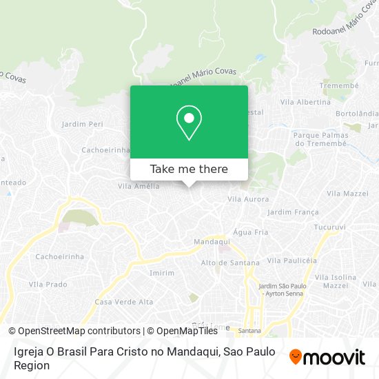 Igreja O Brasil Para Cristo no Mandaqui map
