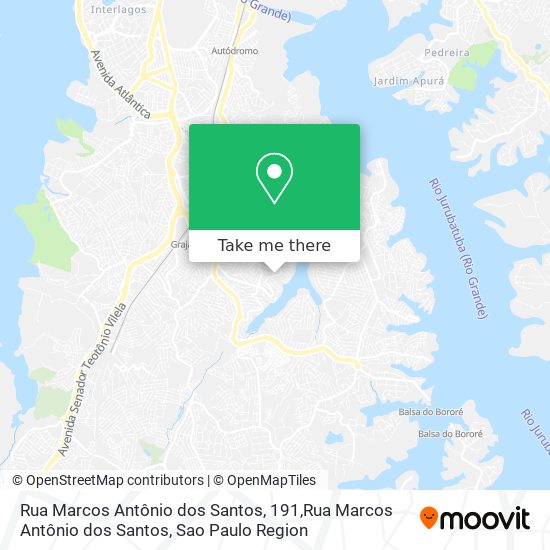 Mapa Rua Marcos Antônio dos Santos, 191,Rua Marcos Antônio dos Santos