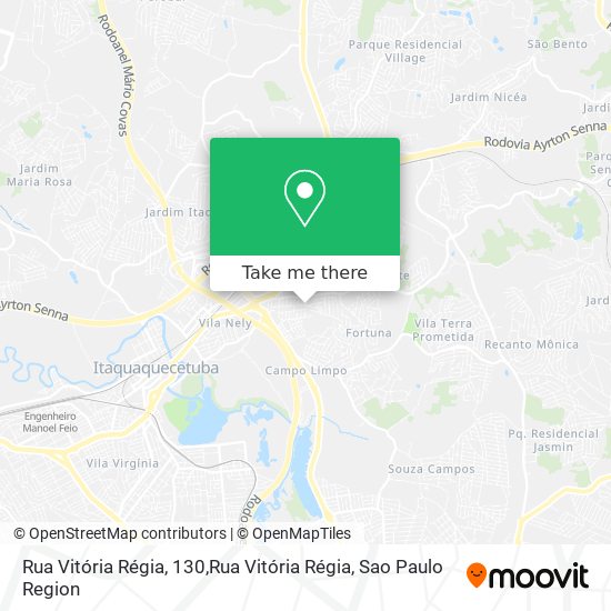 Rua Vitória Régia, 130,Rua Vitória Régia map