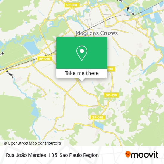 Mapa Rua João Mendes, 105