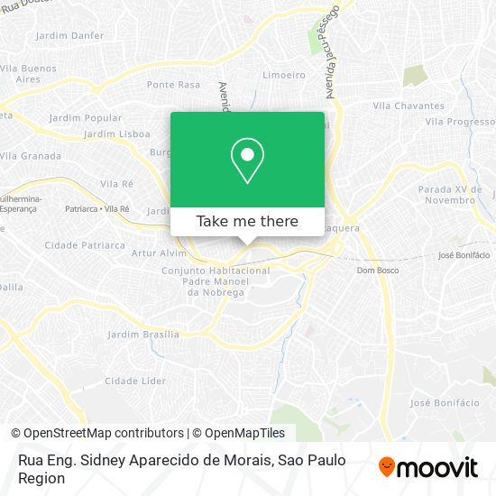 Rua Eng. Sidney Aparecido de Morais map