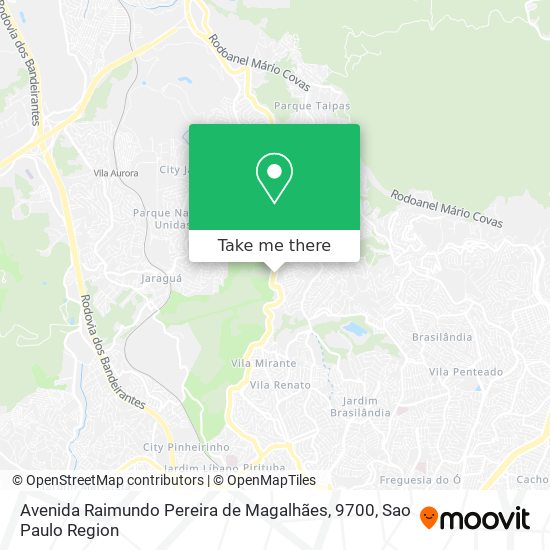 Avenida Raimundo Pereira de Magalhães, 9700 map