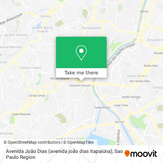 Mapa Avenida João Dias (avenida joão dias itapaiúna)
