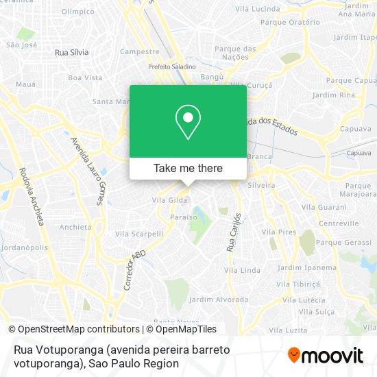 Rua Votuporanga (avenida pereira barreto votuporanga) map