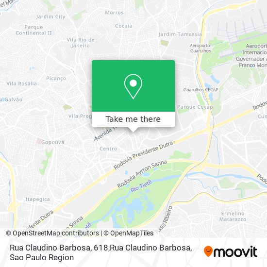 Mapa Rua Claudino Barbosa, 618,Rua Claudino Barbosa