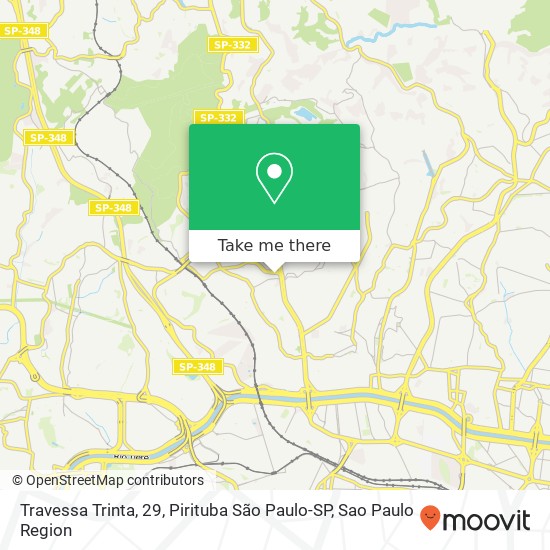 Travessa Trinta, 29, Pirituba São Paulo-SP map