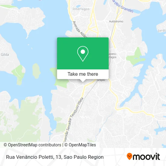 Rua Venâncio Poletti, 13 map
