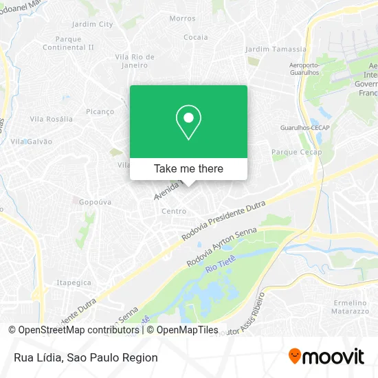 Rua Lídia map