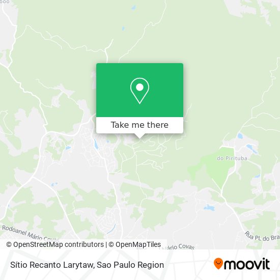 Sítio Recanto Larytaw map
