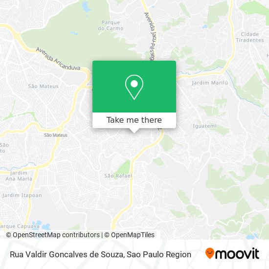 Mapa Rua Valdir Goncalves de Souza