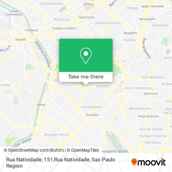 Mapa Rua Natividade, 151,Rua Natividade